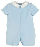 BABY BOYS MAJESTIC CORD ROMPER - LIGHT BLUE