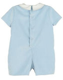 BABY BOYS MAJESTIC CORD ROMPER - LIGHT BLUE