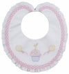 BABY GIRLS SWEET FIRST BIRTHDAY CUPCAKE BIB