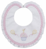 BABY GIRLS SWEET FIRST BIRTHDAY CUPCAKE BIB