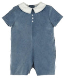 NAVY MAJESTIC CORDUROY ROMPER