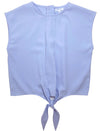 TORY PLEAT TOP - BLUE