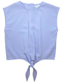 TORY PLEAT TOP - BLUE