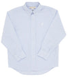 DEAN'S LIST DRESS SHIRT ( OXFORD ) BUCKHEAD BLUE OXFORD STRIPE WITH WORTH AVENUE WHITE STORK