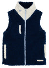 VAN CAMP VEST NANTUCKET NAVY WITH PALMETTO PEARL AND BARRINGTON BLUE STORK