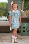 ADAIRE DRESS EASTPOINT PLAID WITH BARRINGTON BLUE