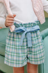 MADDIE BEA BAG SHORTS - EASTPOINT PLAID WITH BARRINGTON BLUE