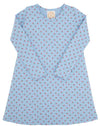 LONG SLEEVE POLLY PLAY DRESS BARRINGTON BLUE MIDWAY MICRO FLORAL