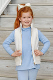 TENLEY TUNIC BARRINGTON BLUE WITH PALMETTO PEARL STORK