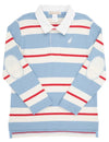 ROLLINS RUGBY SHIRT - BARRINGTON BLUE, RICHMOND RED, AND PALMETTO PEARL STRIPE