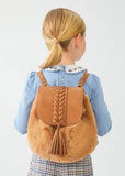 FAUX FUR BACKPACK - CAMEL