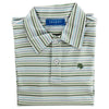 LONGSLEEVE STRIPED PERFORMANCE POLO - PINE