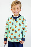 CASSIDY COMFY CREWNECK (UNISEX) OLDE JOLLY JACK O' LANTERN WITH NANTUCKET NAVY