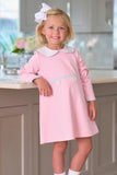 LINDY'S LUNCH DRESS PALM BEACH PINK WITH BUCKHEAD BLUE AND WORTH AVENUE WHITE