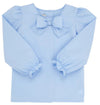 BEATRICE BOW BLOUSE AND ONESIE - BEALE STREET BLUE