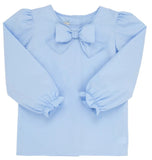 BEATRICE BOW BLOUSE AND ONESIE BEALE STREET BLUE