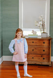 BEATRICE BOW BLOUSE AND ONESIE BEALE STREET BLUE