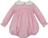 SCALLOPED COLLAR CORDUROY BUBBLE - PINK