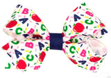 MINI CONFETTI SCHOOL - THEMED PRINTED GROSGRAIN HAIR BOW