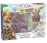 CRYSTAL ART SECRET DIARY KIT - KITTEN CLOUD