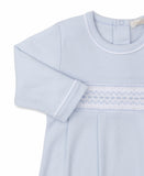 BABY BOYS SMOCKED GOWN - BLUE