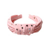 CRYSTALLIZED FLAT BOW HEADBAND- LIGHT PINK