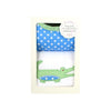 BLUE ALLIGATOR BIB AND BURP BOX SET