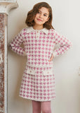 HOUNDSTOOTH KNIT SKIRT SET