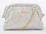 GIRLS BEIGE AND SILVER HANDBAG