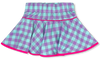 QUINN SKORT - TOTALLY PRECIOUS CHECK POWER PINK