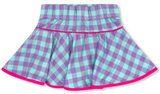 QUINN SKORT - TOTALLY PRECIOUS CHECK POWER PINK