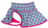 QUINN SKORT - TOTALLY PRECIOUS CHECK POWER PINK