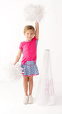 QUINN SKORT - TOTALLY PRECIOUS CHECK POWER PINK