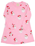 LONG SLEEVE POLLY PLAY DRESS DEAR SANTA ( HAMPTONS HOT PINK )