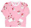 CASSIDY COMFY CREWNECK DEAR SANTA ( HAMPTONS HOT PINK ) WITH WORTH AVENUE WHITE