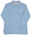 LONG SLEEVE PRIM AND PROPER POLO - BARRINGTON BLUE