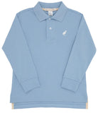 LONG SLEEVE PRIM AND PROPER POLO AND ONESIE - BARRINGTON BLUE