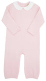 POPPY DELL PLAYSUIT ( QUILTED ) PALM BEACH PINK WITH WORTH AVENUE WHITE