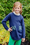 TERRELL TUNIC - NANTUCKET NAVY WITH PALMETTO PEARL AND KIAWAH KELLY GREEN BOWS