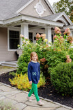 TERRELL TUNIC - NANTUCKET NAVY WITH PALMETTO PEARL AND KIAWAH KELLY GREEN BOWS