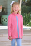 TENLEY TUNIC ROMANY ROSE WITH BARRINGTON BLUE STRIPE AND STORK