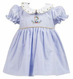 GIRLS BLUE TATUM TURKEY DRESS