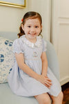 GIRLS BLUE TATUM TURKEY DRESS