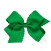 MEDIUM SCALLOP EDGE BOW- GREEN