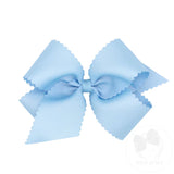 KING SCALLOP EDGE BOW- MILLINIUM BLUE