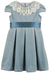 DELUXE VELVET DRESS - BLUE