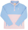 HAYWORD HALF-ZIP (FLEECE) - BEALE STREET BLUE AND PALM BEACH PINK