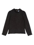 INTERLOOK GLITTER TURTLE NECK - BLACK