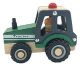 WOODEN GREEN TRACTOR