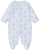 GIRAFFE GLEE ZIP FOOTIE - LIGHT BLUE